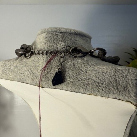 Park Lane "Linked In" Necklace – Retired Chunky Gunmetal Chain Necklace - Picture 5 of 5